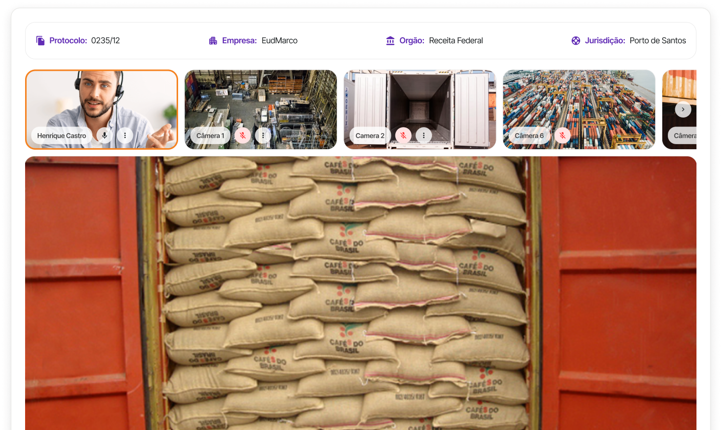 Dashboard Visia com inspeções em tempo real