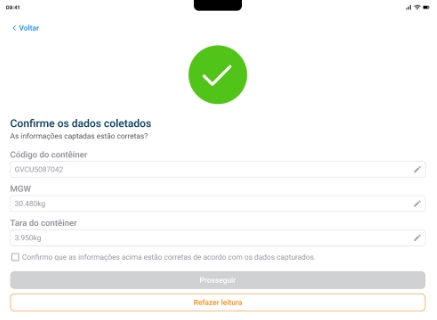Código do Contêiner via OCR