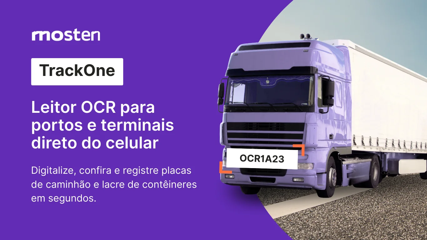 Mosten TrackOne: Leitor OCR para portos e terminais direto do celular