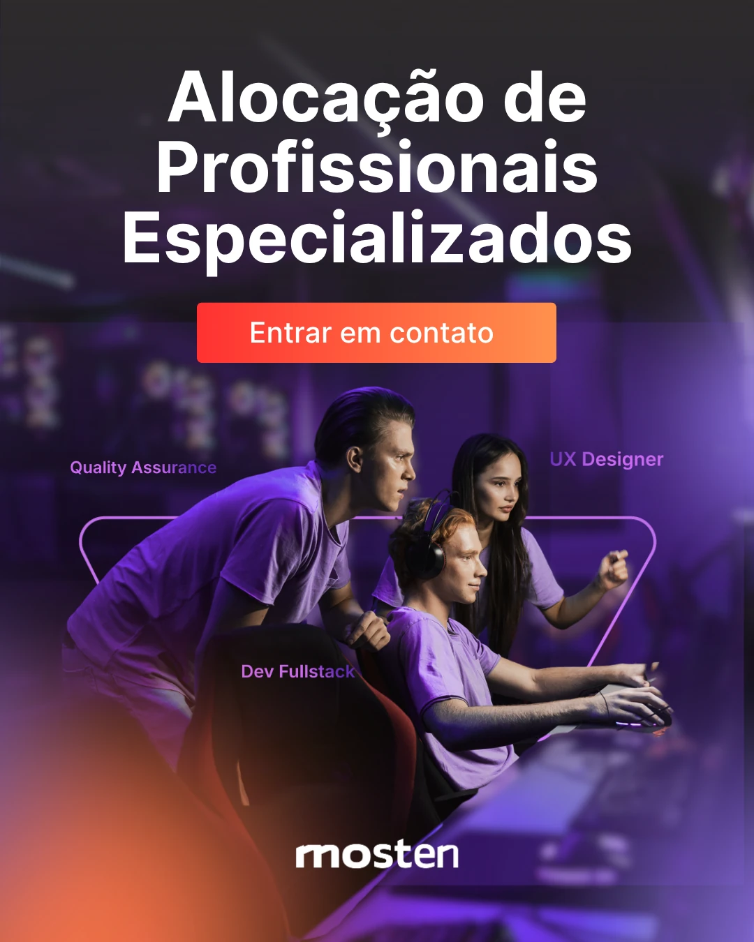 Alocação de Profissionais acelerando seus projetos com os melhores talentos do mercado.