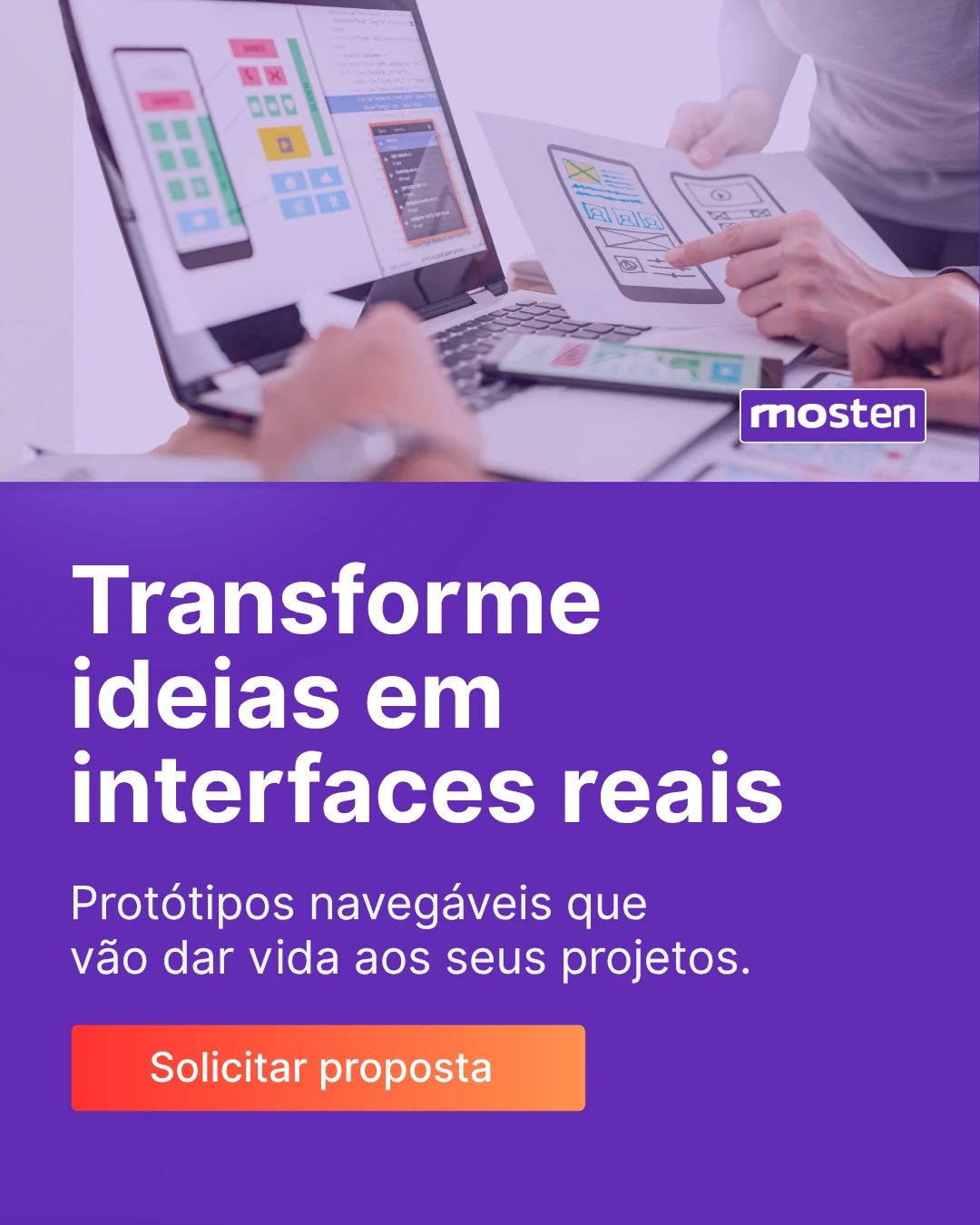 Esteira UI/UX, tranformando ideias em interfaces reais, protótipos navegáveis que vão dar vida aos seus projetos