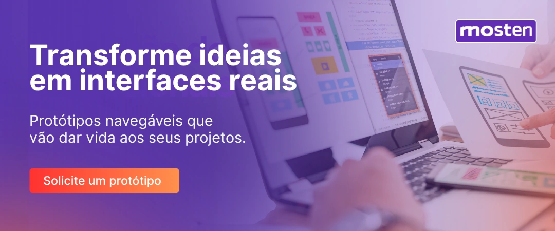 Esteira UI/UX, tranformando ideias em interfaces reais, protótipos navegáveis que vão dar vida aos seus projetos