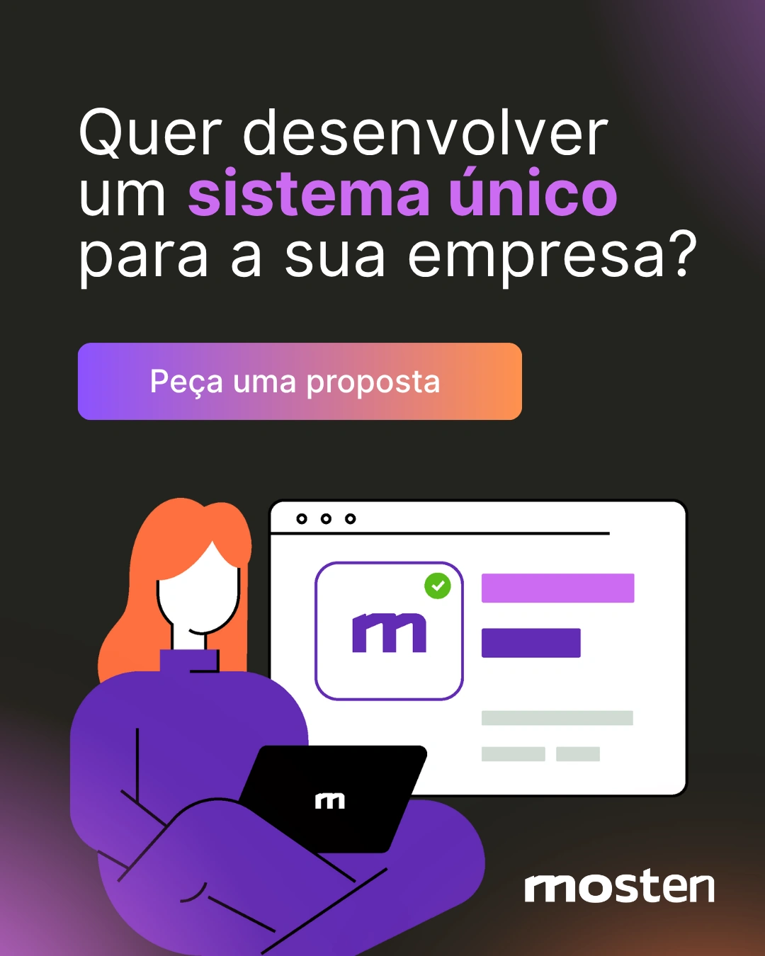 Quer desenvolver um sistema único para a sua empresa?