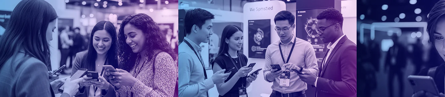 Pessoas em evento (ilustração)